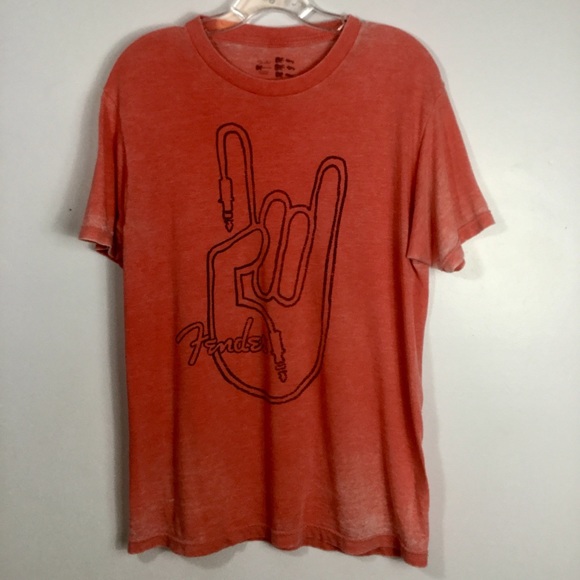 Fender Other - Rare Vintage Rock On Fender Faded Graphic Tee